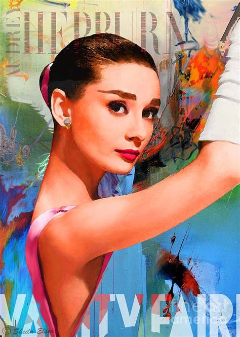 Audrey Hepburn Painting - Audrey Hepburn Vanity Fair by Sheila Elsea | Audrey hepburn painting ...