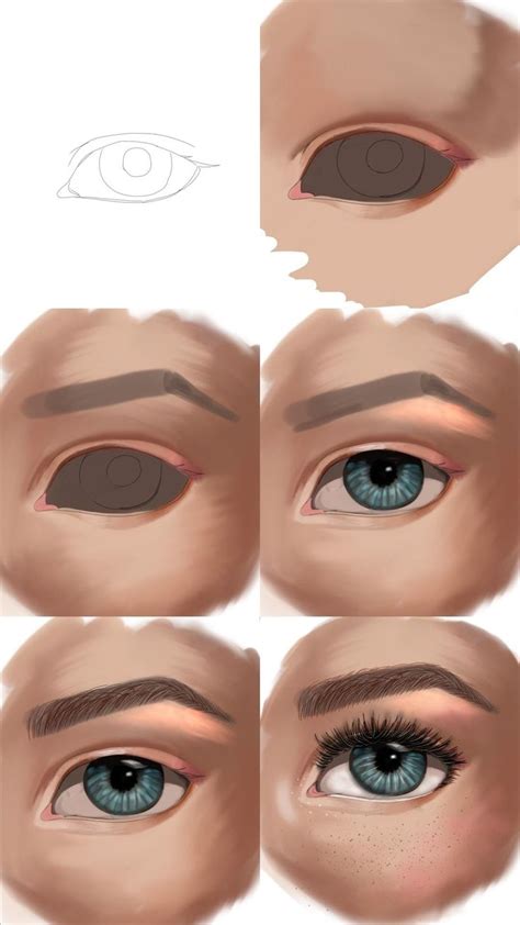 Eye Study: digital art | Digital art tutorial beginner, Gold digital ...