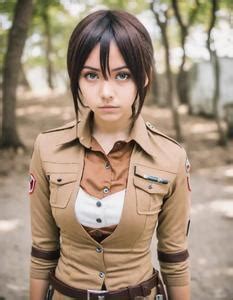 Eren Yeager Female Cosplay Fancy Dress Face Swap ID:891177