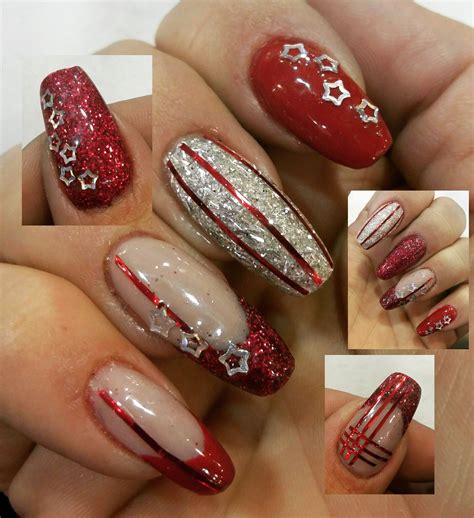 Red glitter nails | Red nails glitter, Nail art designs, Nail art