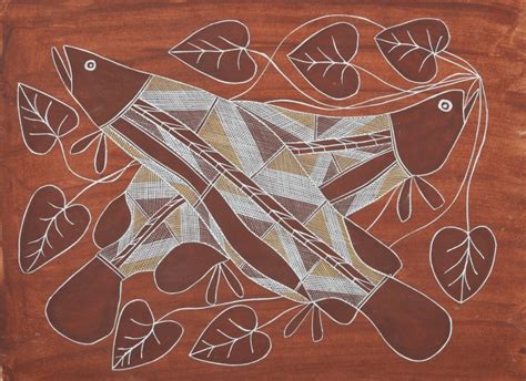 Aboriginal paintings of the fish from all regions of Australia, the most common species & the ...