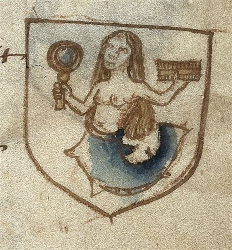 Medieval mermaid with comb & glass (736×795) | Mermaid art, Mermaid ...