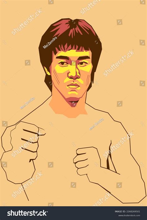 Bruce Lee Silhouette Vector