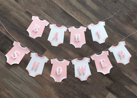 Baby Shower Banner Body Pendant Paper SVG Cricut Silhouette | Etsy