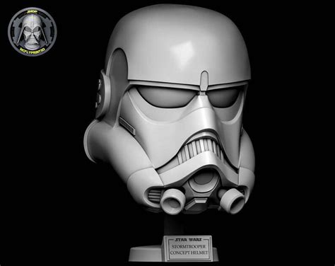 Stormtrooper Helmet 3D Life Size concept Ralph Mcquarrie V1 | Etsy