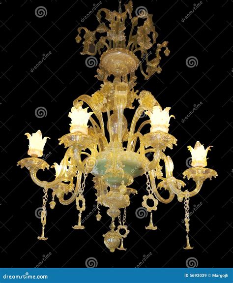 Ornate Chandelier with Jade Centre Stock Image - Image of jade, clipping: 5693039