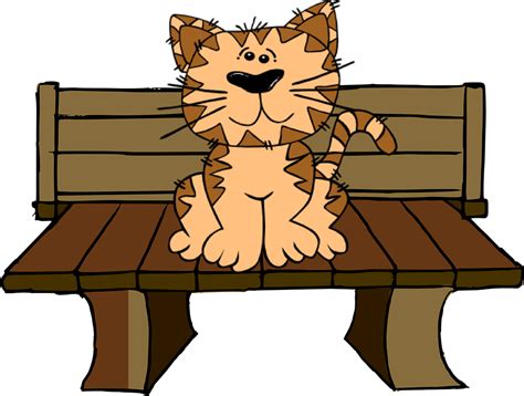 Free vector graphic: Cat, Bench, Sit, Cute - Free Image on Pixabay - 308737