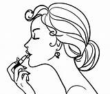 Makeup Coloring Pages To Download And Print For Free sketch template