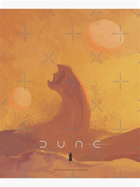 "Dune 2021. Fan Art. Sandworm" Mounted Print for Sale by Coloor | Redbubble