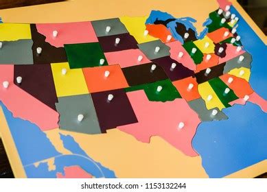 34 Montessori Geography Puzzle Maps Images, Stock Photos, 3D objects, & Vectors | Shutterstock