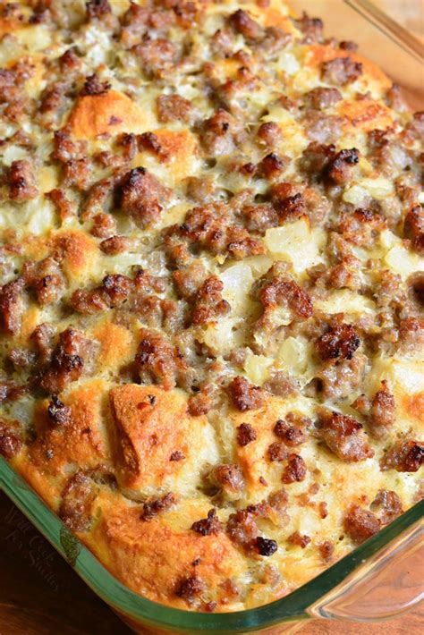 Sausage Egg And Cheese Biscuit Casserole Recipe | Besto Blog