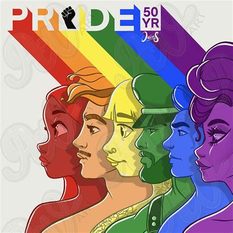 Poster Pride 50yr World Pride Gay LGBT Queer Stonewall | Etsy