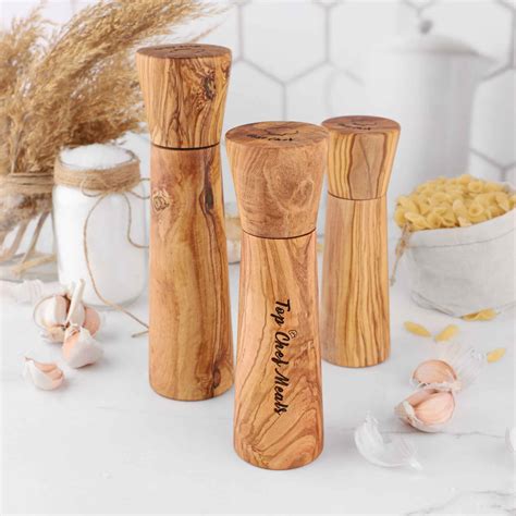 Wooden Salt and Pepper Grinder Set - Artisraw