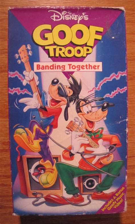 Walt Disney GOOF TROOP BANDING TOGETHER VHS VIDEO Goofy Cartoon ...