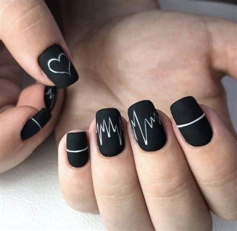 Top 51+ imágenes sobre: uñas blanco y negro elegantes – el último ...