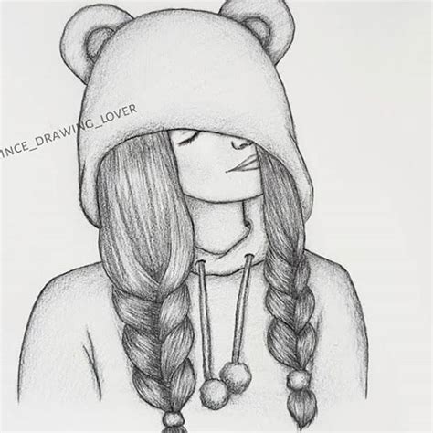 Fabulous Art Sketches | Cute Girl | Cool pencil drawings, Pencil ...