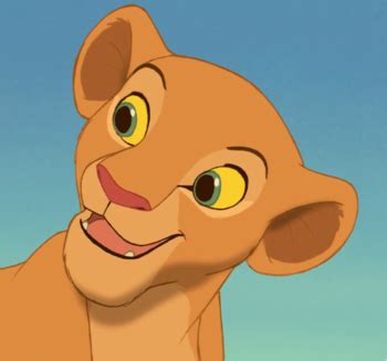 the lion from disney's live - action movie simba is shown in front of a blue sky