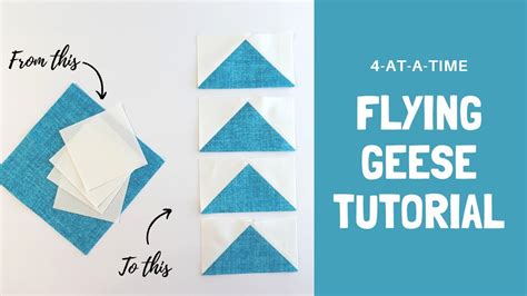 Flying Geese Quilt Block Tutorial - YouTube