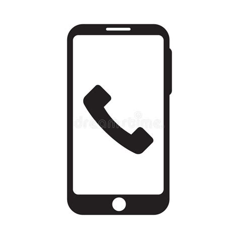 Cell Phone Icon. Vector Illustration Style is a Flat Iconic Cell Phone ...