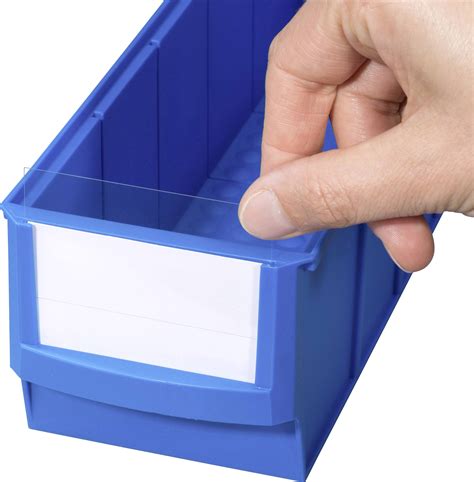 Allit 456596 Storage bin labels ProfiPlus ShelfBox Label S White, Transparent 20 pc(s) | Conrad.com