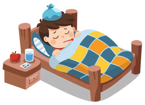 Sick In Bed Cartoon Images – Browse 4,721 Stock Photos, Vectors, and ...