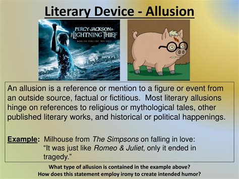 PPT - Literary Device - Allusion PowerPoint Presentation, free download - ID:2454253