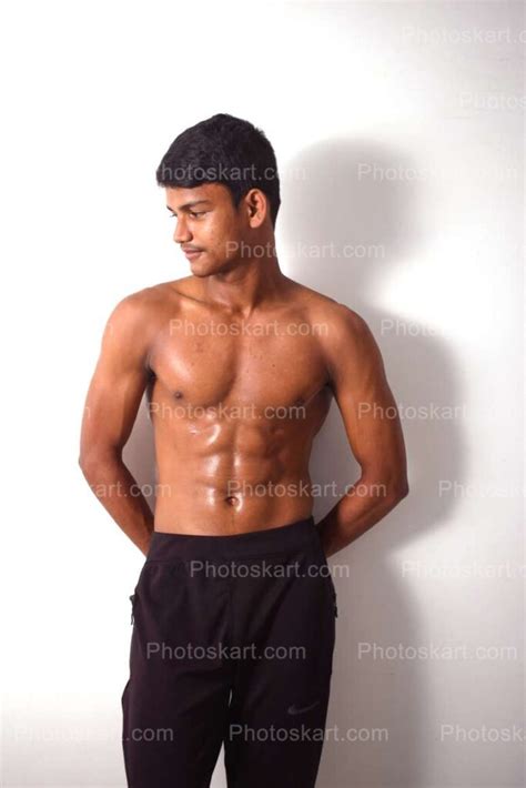 an handsome fitness model showing his body royalty free stock image ...