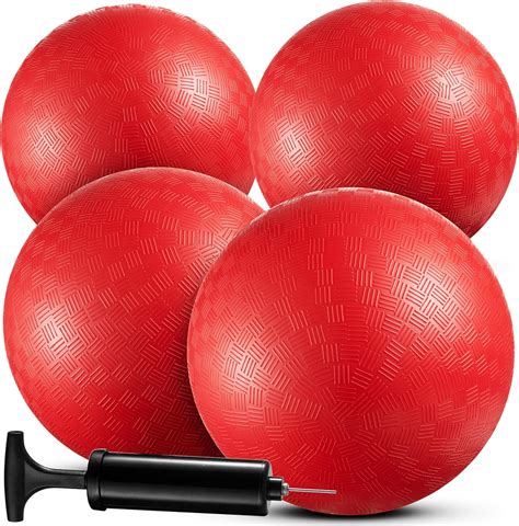 Amazon.com : Bedwina Playground Balls Bulk - 9 Inch (Pack of 4) Red ...