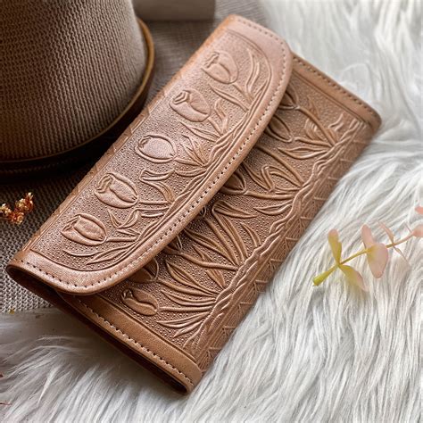 Leather wallets for women • Embossed leather wallets • womens wallets • leather gifts