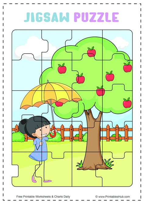 Free Printable Jigsaw Puzzles For Kids [PDF] + Blank Template ...