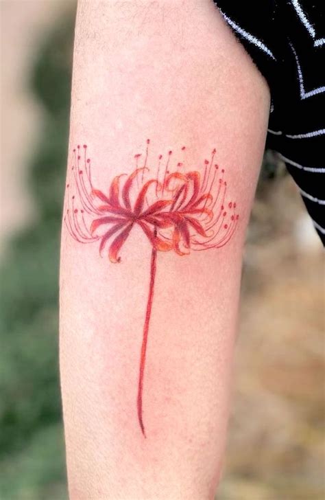 Spider Flower Tattoo