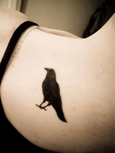 Small Crow Tattoo | Black crow tattoos, Crow tattoo design, Crow tattoo