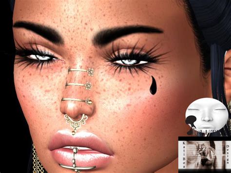 Second Life Marketplace - Face Tattoo Black Tear