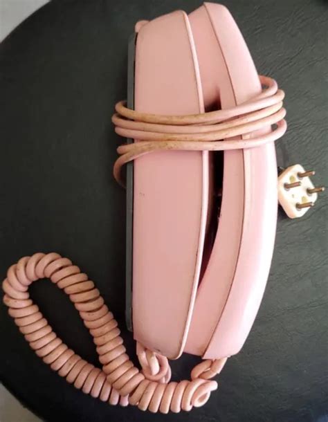 VINTAGE 1970S WESTERN ELECTRIC Trimline PINK Rotary Dial Telephone $25.00 - PicClick