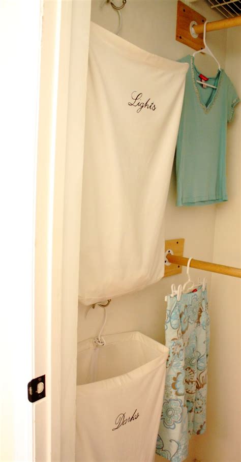 The Red Chair Blog: A Great DIY Laundry System for Small Spaces