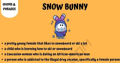 Snow Bunny: What does "Snow Bunny" Mean? Helpful Examples • 7ESL