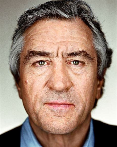 Robert De Niro. From the series "Close Up" © Martin Schoeller | Celebrity portraits, Martin ...