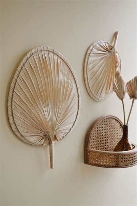 Natural Palm Leaf Fan Wall Decor Wall Hanging Woven Palm Fan - Etsy ...