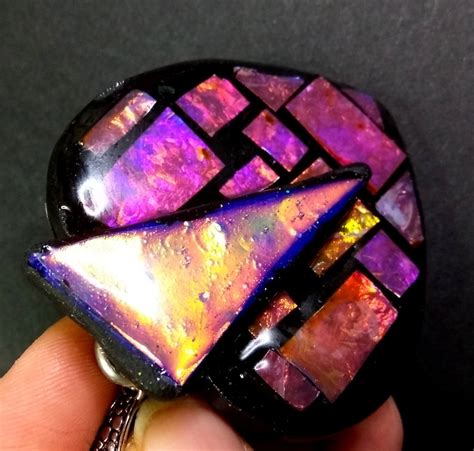 Faux Dichroic Glass Tutorial Polymer Clay the Real Thing - Etsy