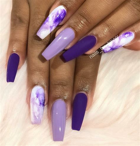 Purple Nails. Long Nails. Ballerina Nails. Acrylic Nails. in 2020 | Purple acrylic nails, Summer ...