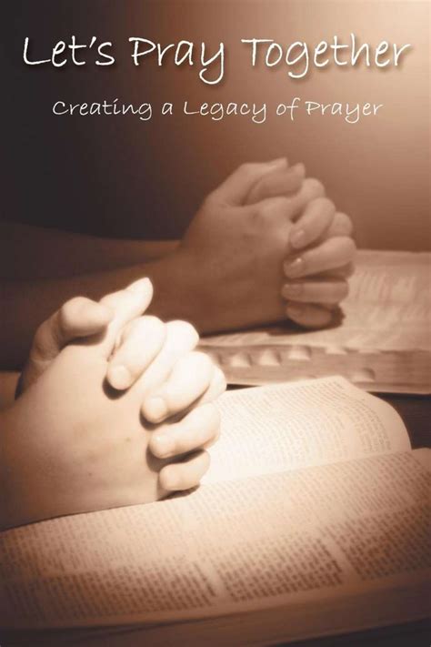 Book - Let's Pray Together - creating a Legacy of Prayer