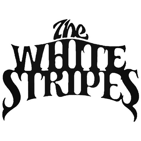 White Stripes Decal Sticker | The white stripes, White stripes band ...