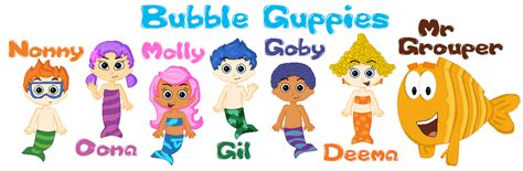 bubble_guppies_cast_by_kip430-d3b5kh0.png (PNG Image, 900 × 296 pixels ...