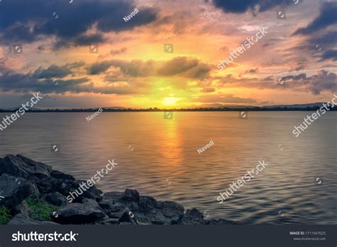 Sunset Parakrama Samudraya Sri Lanka Stock Photo 1711947025 | Shutterstock