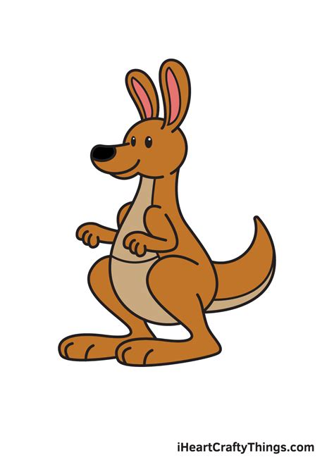 Kangaroo Drawing - How To Draw A Kangaroo Step By Step