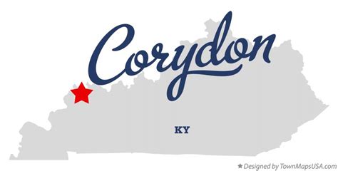 Map of Corydon, KY, Kentucky