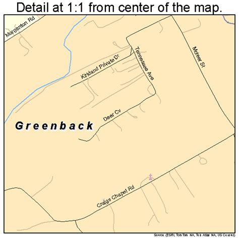 Greenback Tennessee Street Map 4730880