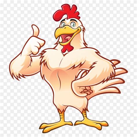 Cartoon chicken on transparent background PNG - Similar PNG