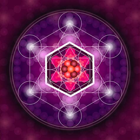 Sacred Geometry Metatrons Cube Digital Art by Graham Browne