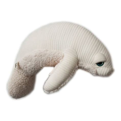 Albino Manatee Soft Toy 48cm White Bigstuffed Toys and Hobbies